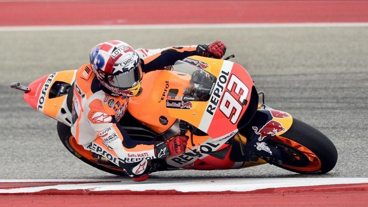 Márquez, durante el Gran Premio de las Américas en Austin.