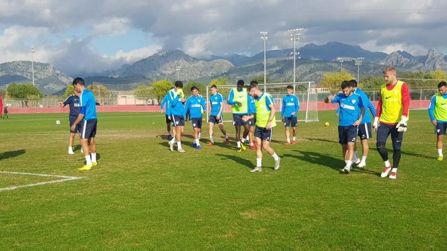 El Málaga CF se entrenó ayer en la Ciudad Deportiva del Mallorca.