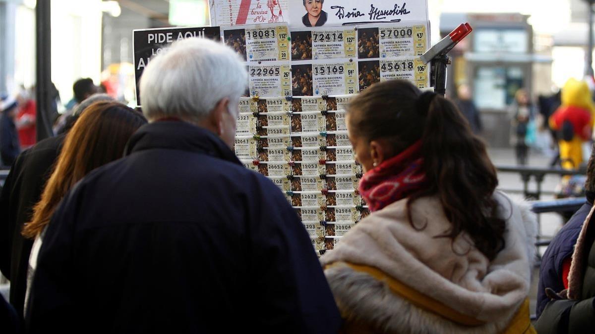 Compra de Lotería de Navidad en Madrid