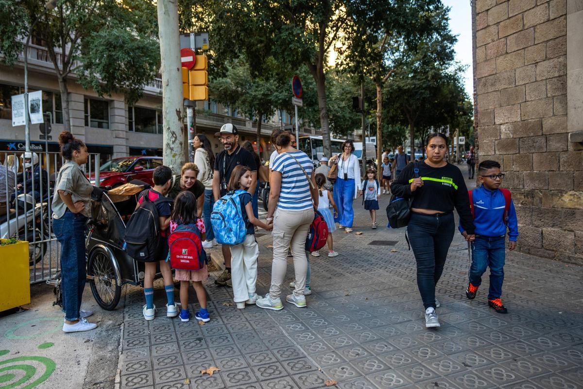 Vuelta al cole en la Escola Pia Sant Miquel de Barcelona