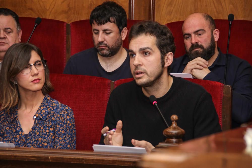 Pleno sobre la gestión del temporal en Alcoy