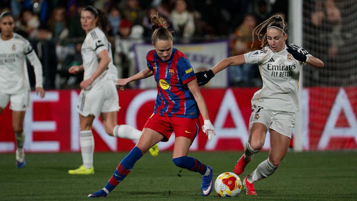 Imagen de la final de la Supercopa de España entre Barça y Madrid