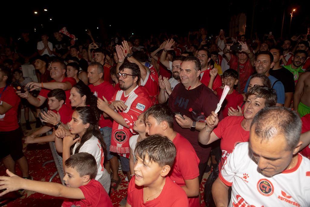 La celebración del Jimbee Cartagena como campeón de liga en la Plaza de España