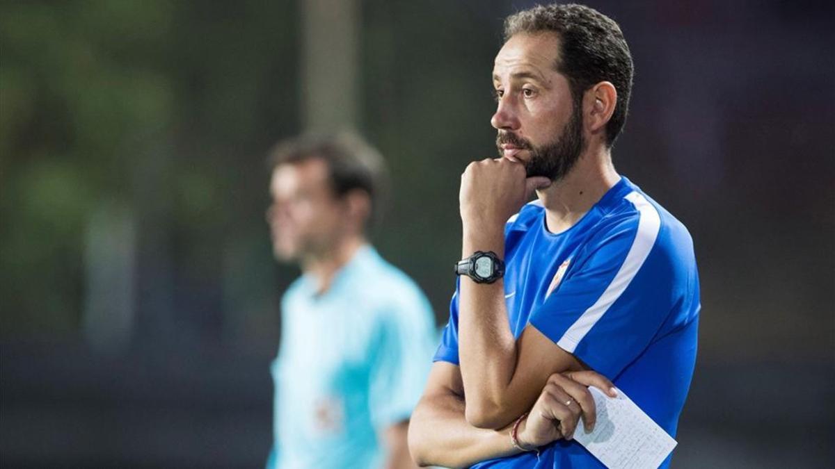 Pablo Machín ya ha dirigido su primer partido con el Sevilla