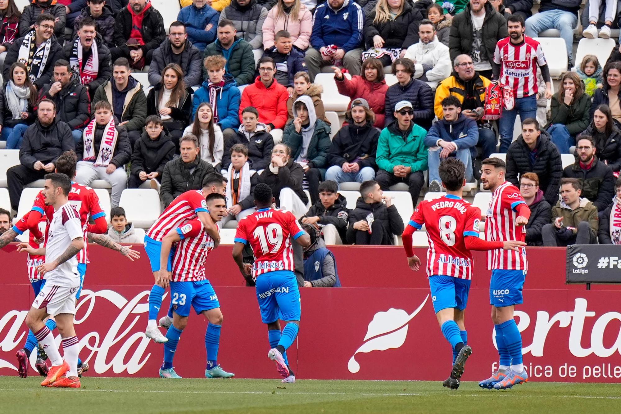 EN IMÁGENES: Así fue el encuentro entre el Sporting y el Albacete