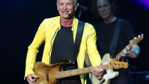 Sting, ex líder de The Police, en un concierto en Irún. 