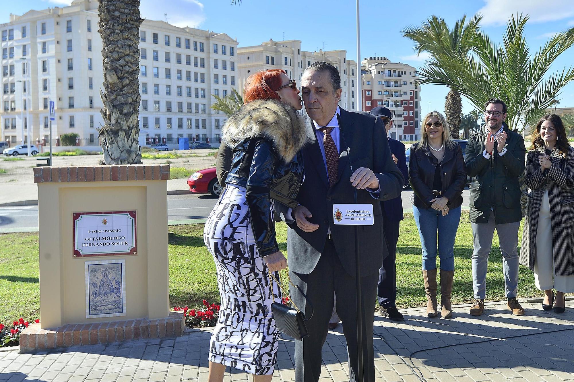 Inauguración del  Paseo Oftalmólogo Fernando Soler