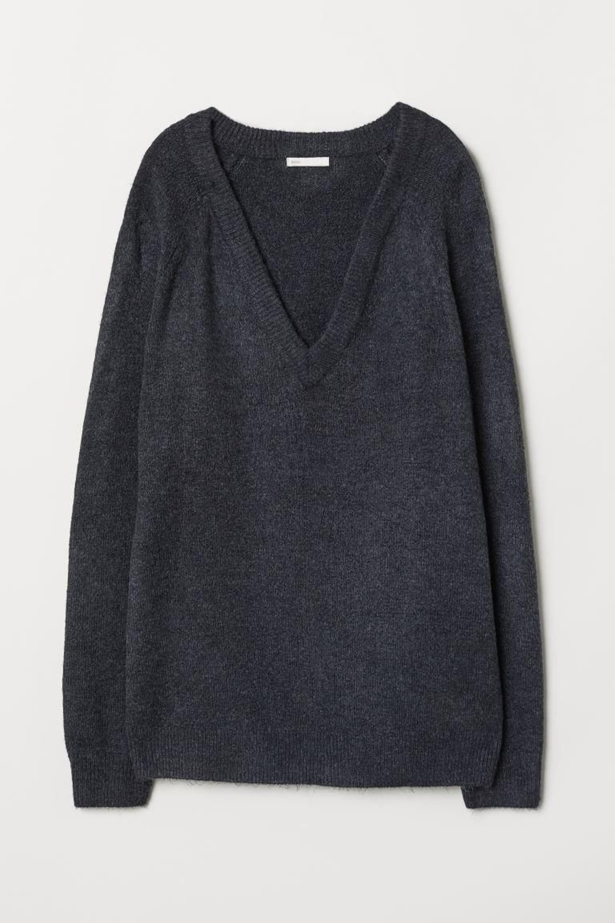 Jersey de pico color gris, de H&M