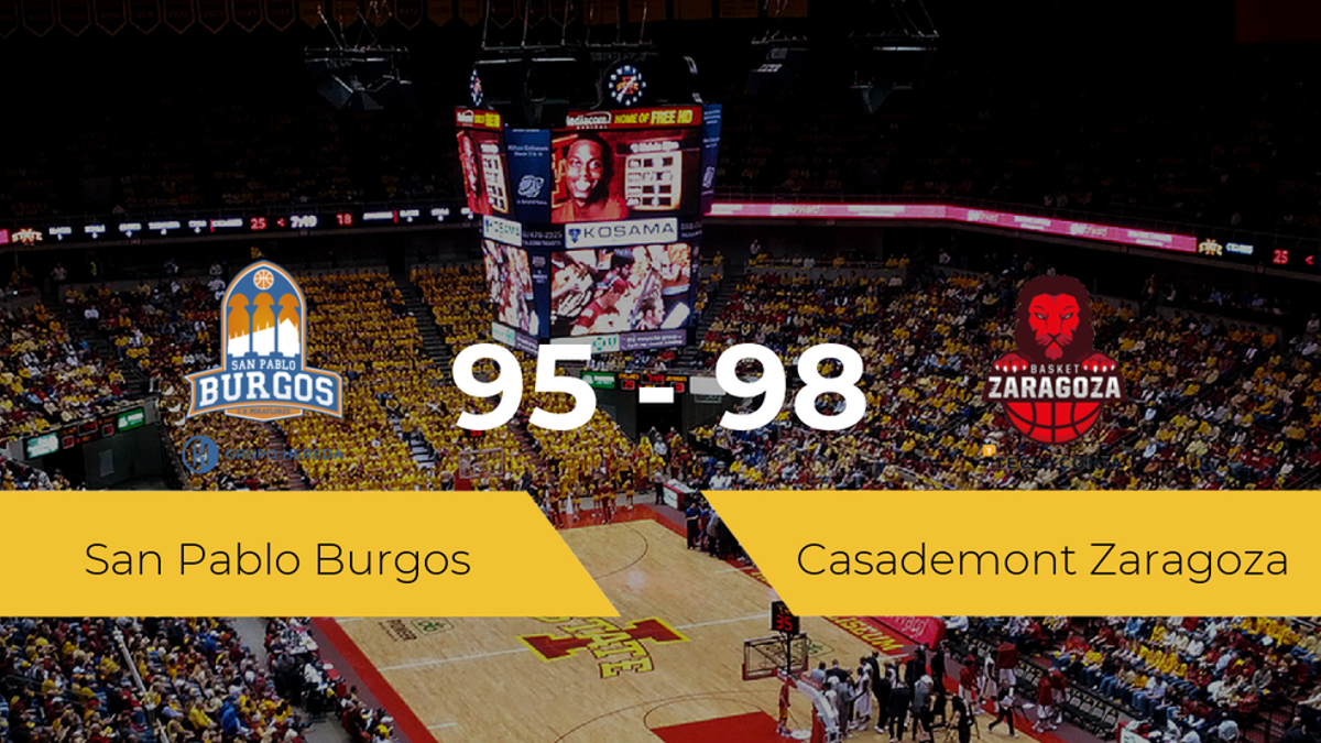 El Casademont Zaragoza consigue vencer al San Pablo Burgos (95-98)