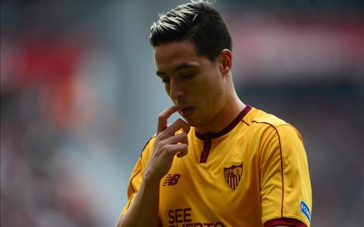 Samir Nasri, ausente en la convocatoria para el partido del Sevilla en Riazor
