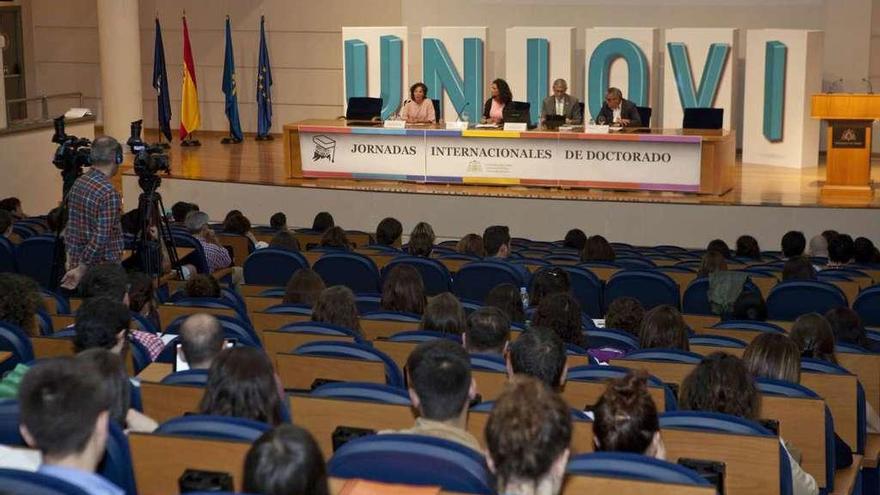 Asistentes a la última edición de las jornadas de doctorado en la Universidad de Oviedo.