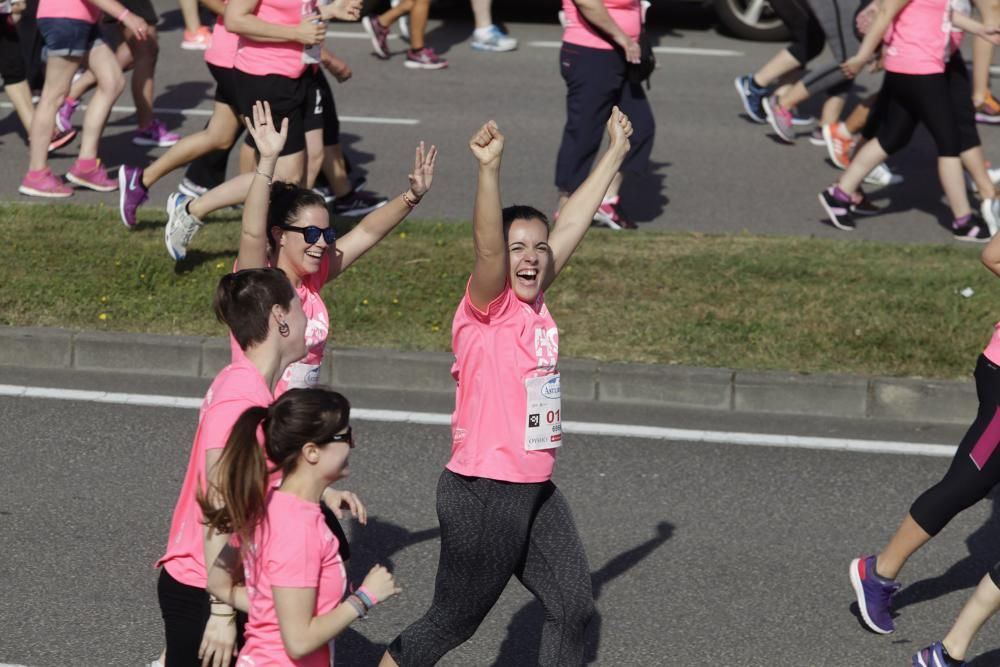 Carrera de la mujer en la zona este de Gijón.