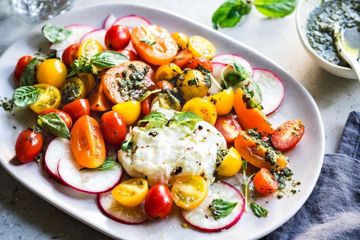 Ensalada de burrata.