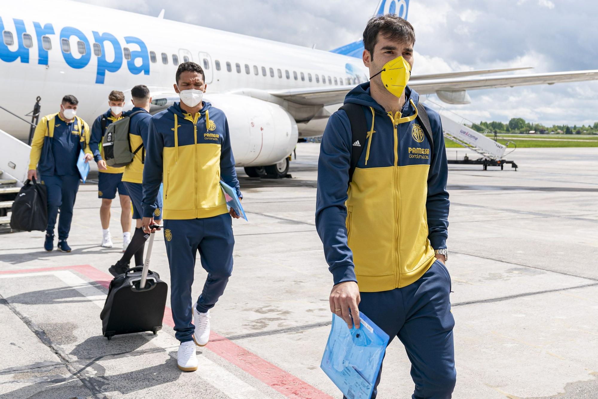 La afición del Villarreal tiñe de amarillo Gdansk