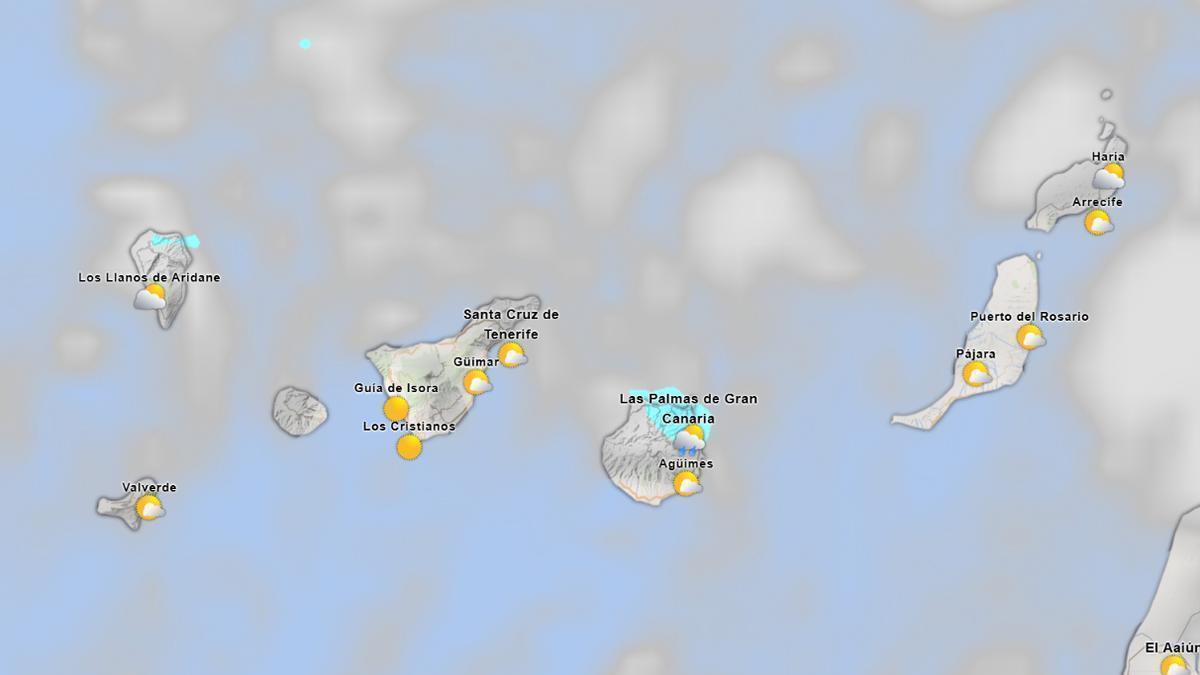 Predicción del tiempo en Canarias (del 20 al 26 de abril)