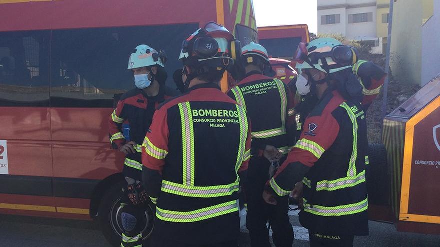 Imagen de archivo de servicios de emergencia trabajando en un siniestro.