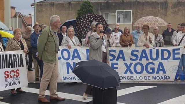 Un momento de la protesta de este domingo en Sisalde. | FDV
