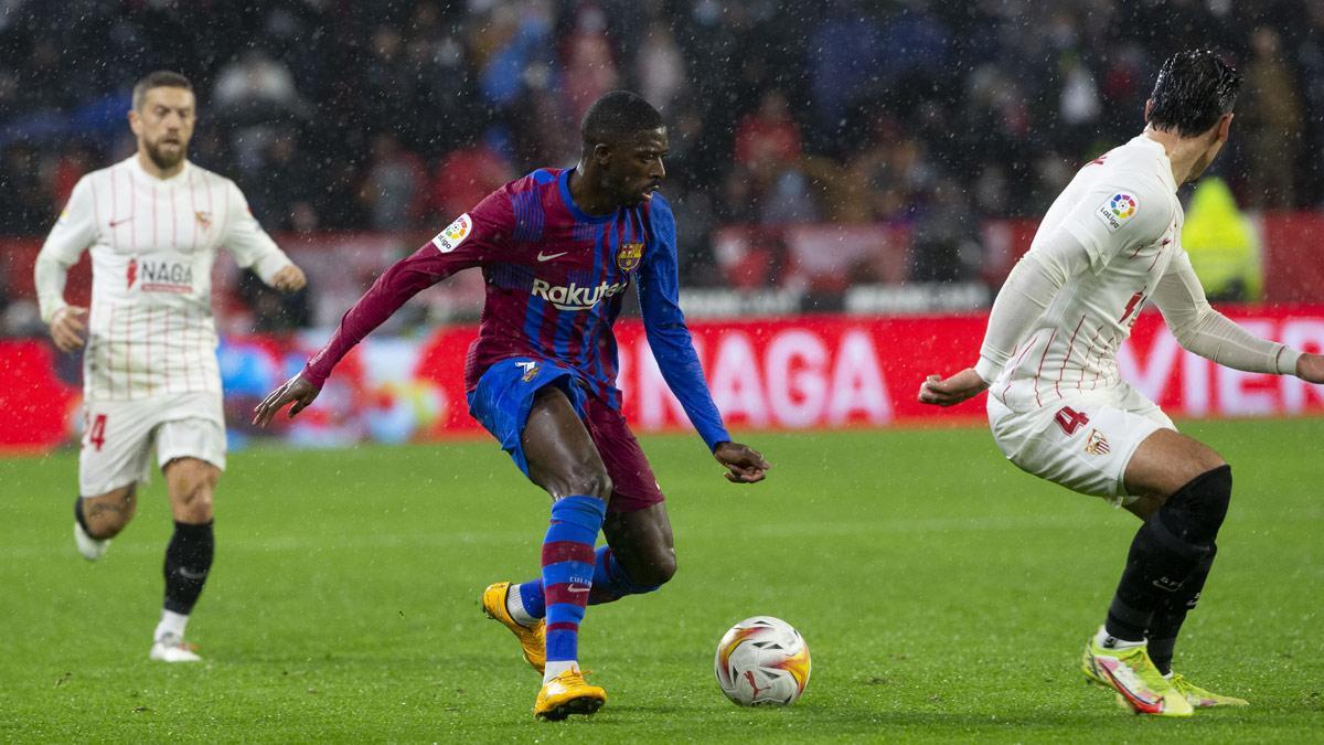 Ousmane Dembélé, ante el Sevilla