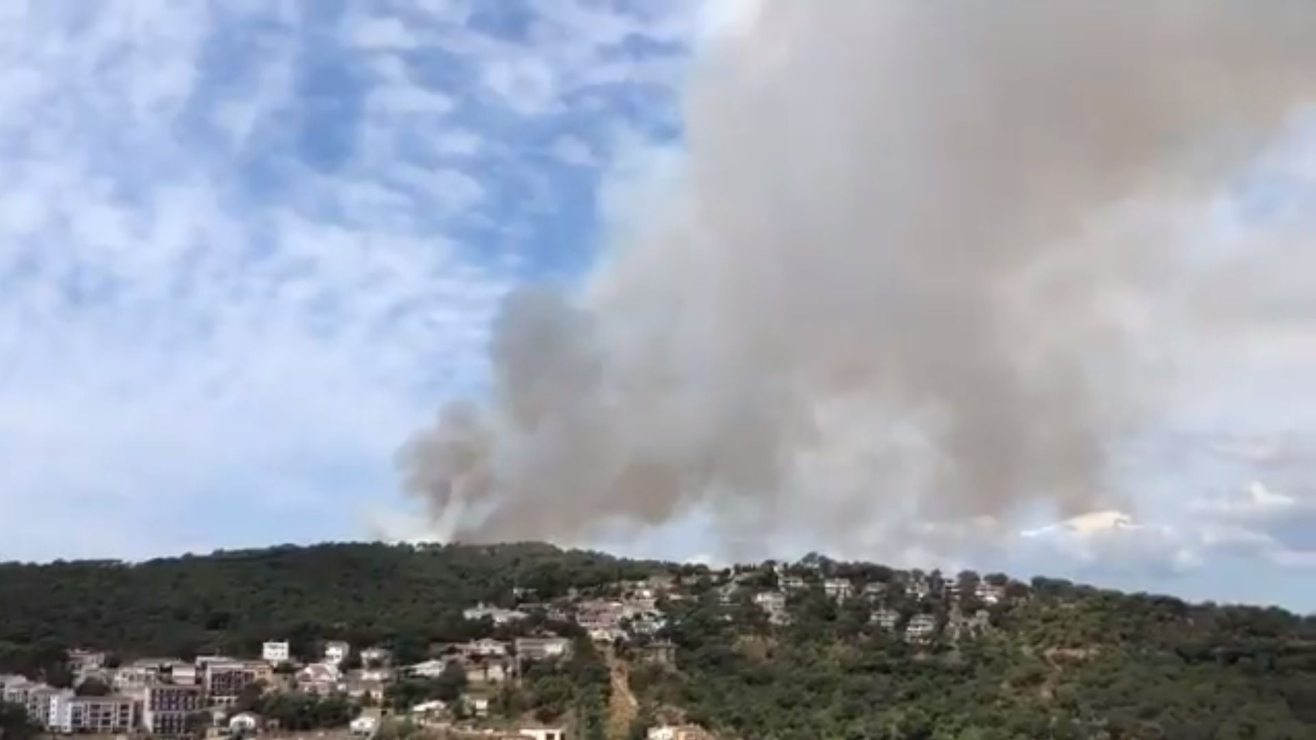 Incendi entre Lloret i Tossa