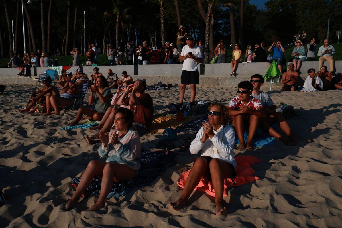 Vigo. Eclipse desde Samil