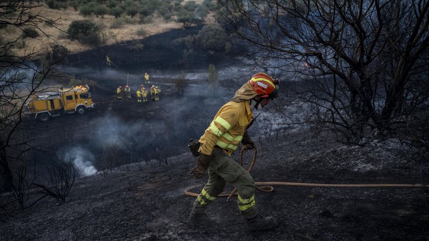 El riesgo de incendios forestales en Extremadura se intensificará en las próximas horas