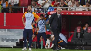 Davide y Carlo Ancelotti, durante la final de Copa.