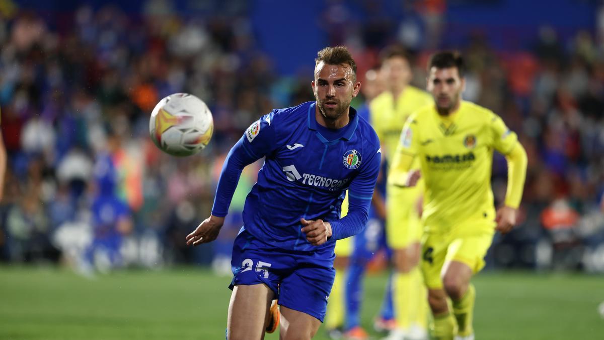 Boja Mayoral, durante un encuentro con el Getafe.