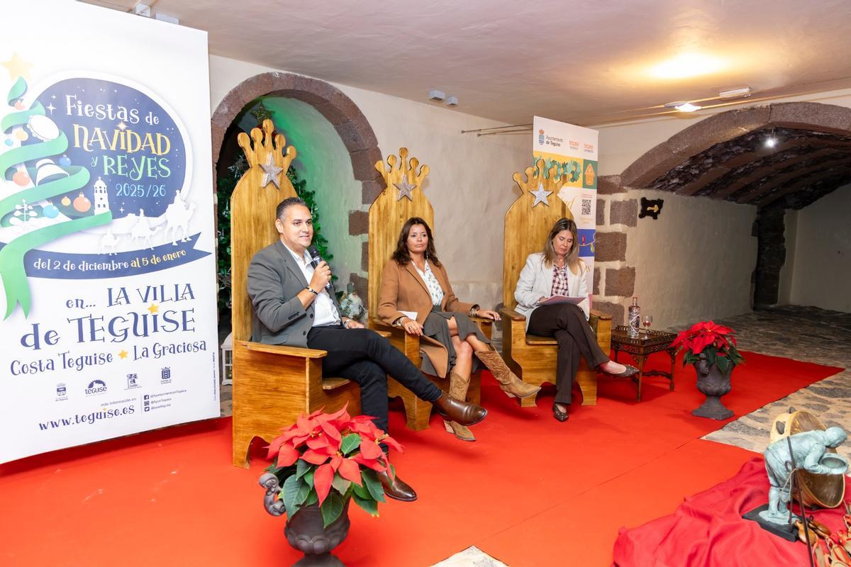 Un momento de la presentación del programa de Navidad 2025 2026 del Ayuntamiento de Teguise