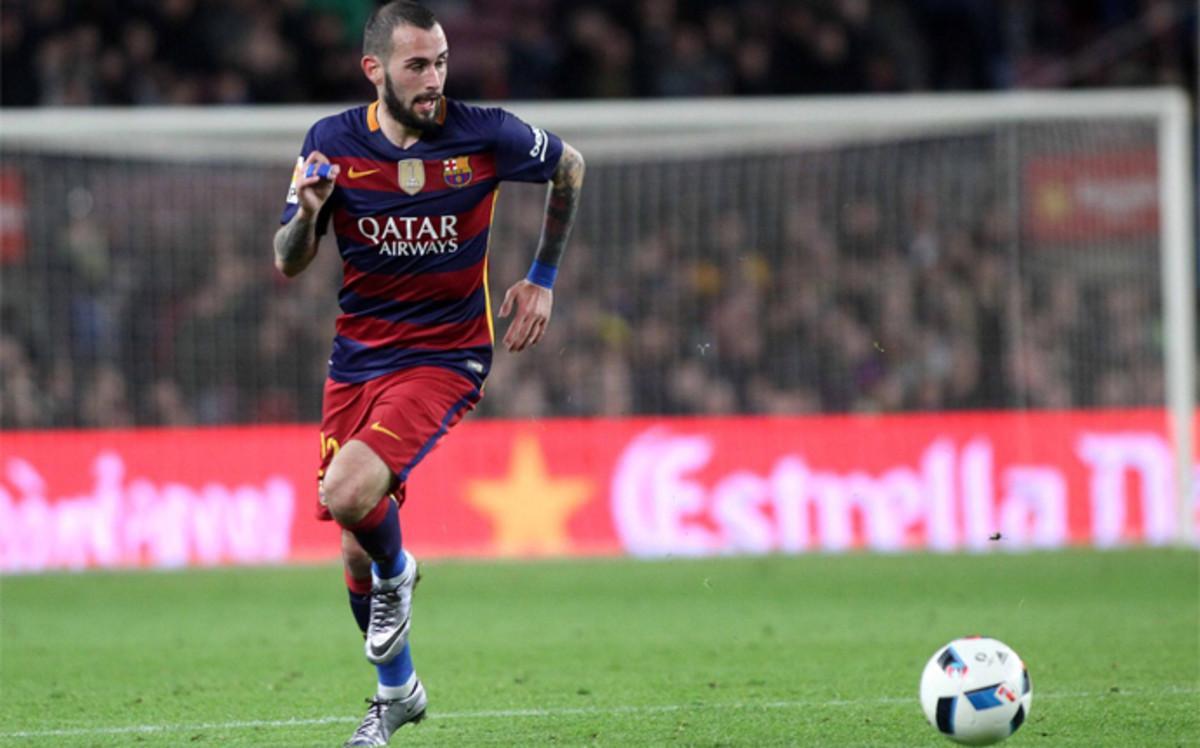 Aleix Vidal, en un partido de la temporada 2015-16 con el FC Barcelona