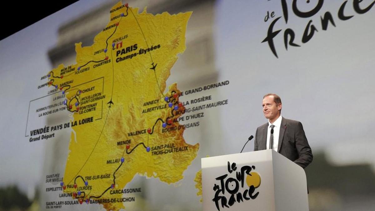 Prudhomme, durante la presentación del recorrido del Tour'2018