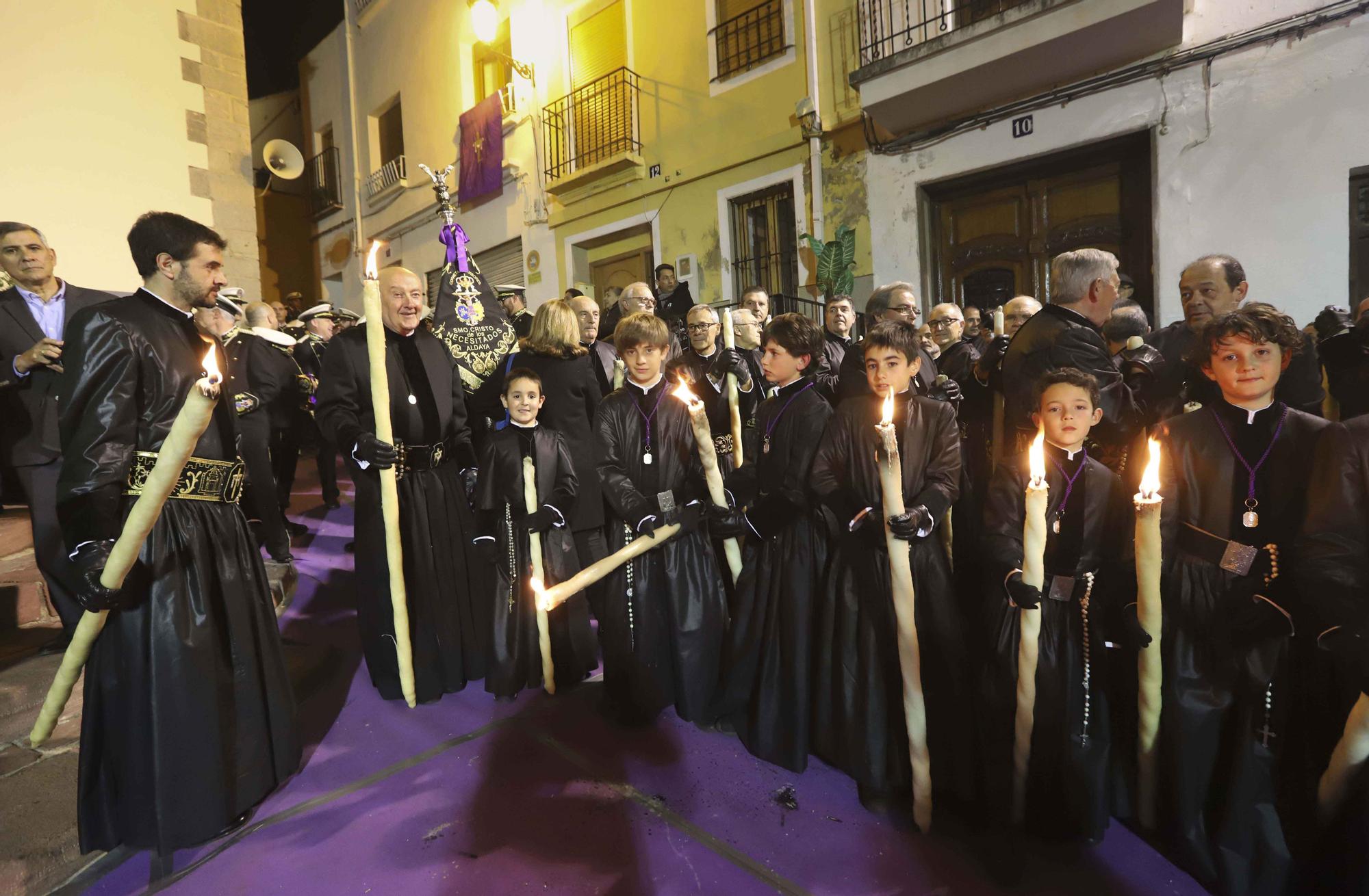 Así fue la última Procesión del Silencio de la Semana Santa de Sagunt.