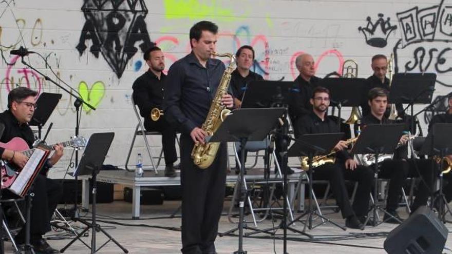 Un momento del concierto de la Big Band de la Unión Porteña.