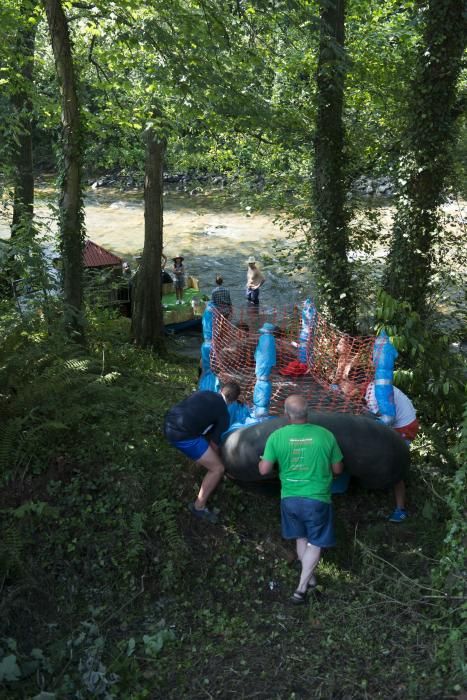 Descenso fluvial en Trubia