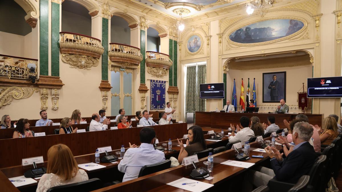 Pleno ordinario de la Diputación de Badajoz correspondiente al mes de julio.