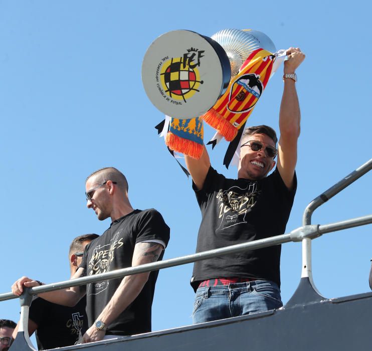 Celebración del Valencia CF campeón de Copa