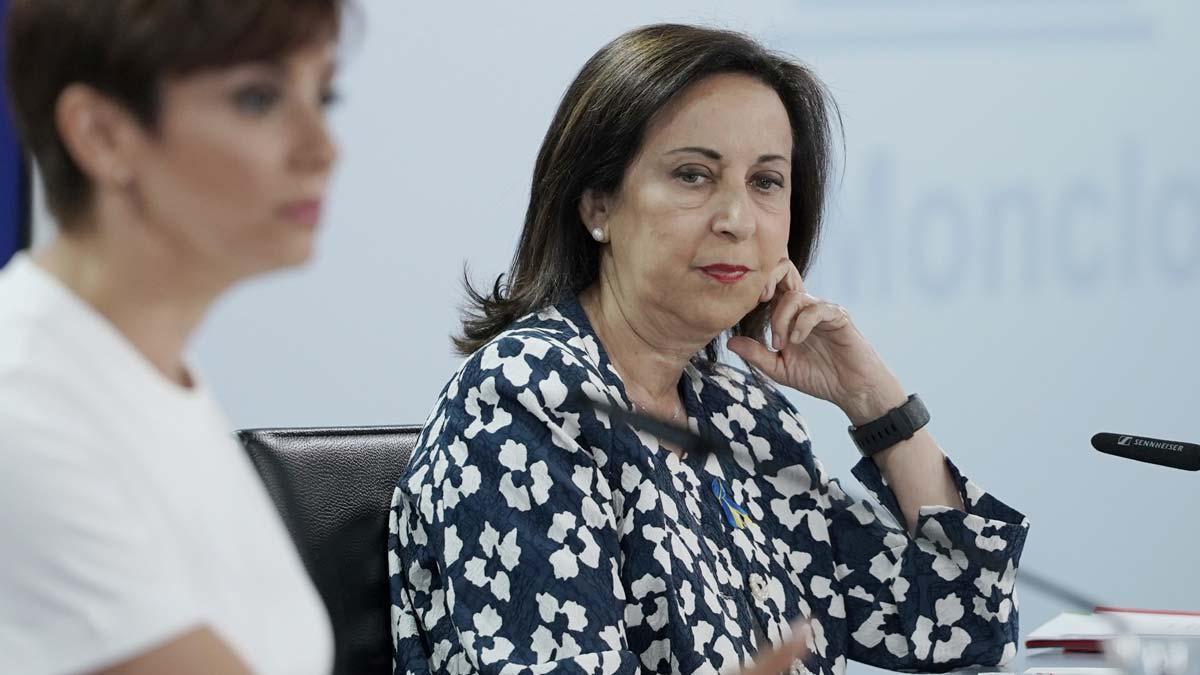 Margarita Robles, en la rueda de prensa posterior al Consejo de Ministros.