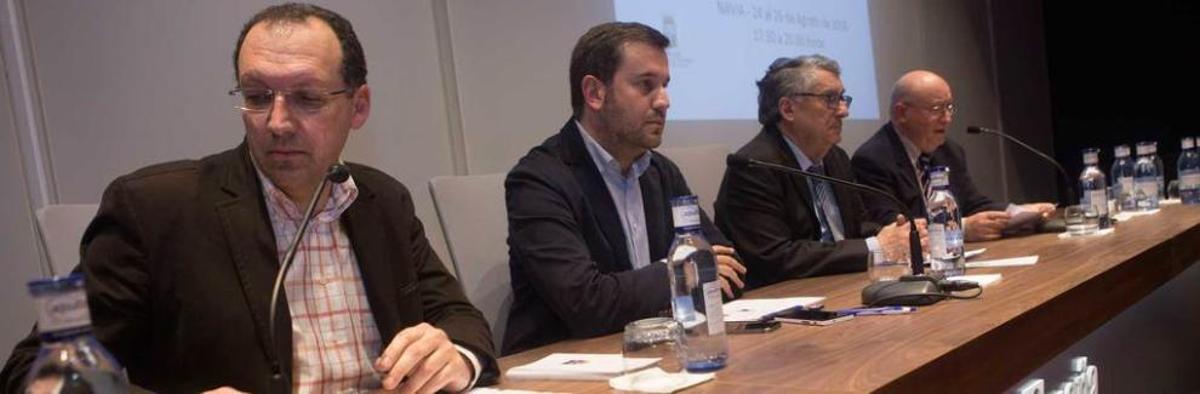 Por la izquierda, Isidro Sánchez, Gonzalo Asenjo, Manuel Fernández de la Cera y Servando Fernández.