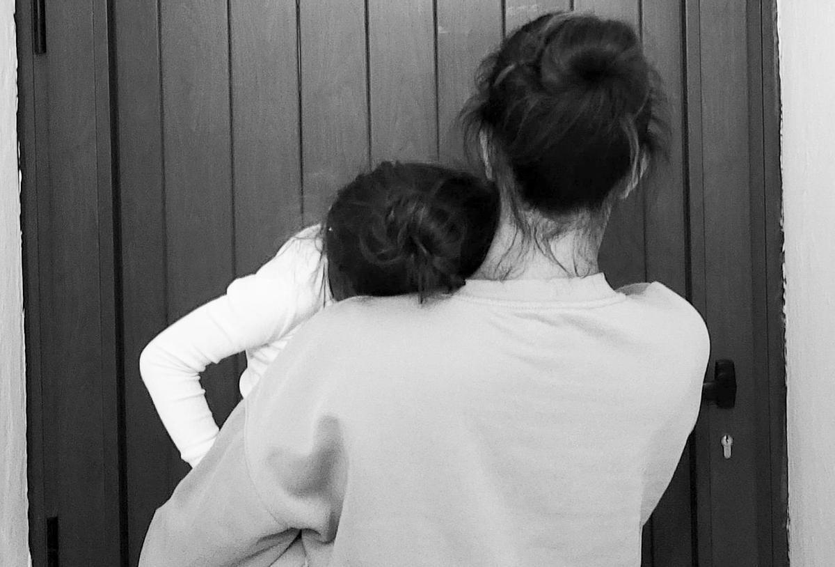 Dayana Gil y su hija.