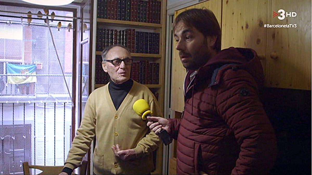 Josep enseña su ’quart de casa’ al ’foraster’ Quim Masferrer (TV-3).