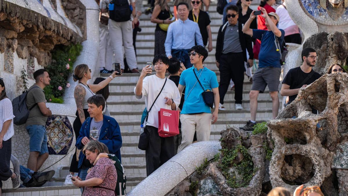 Turistas en el Parque Güell, el pasado mes de septiembre.