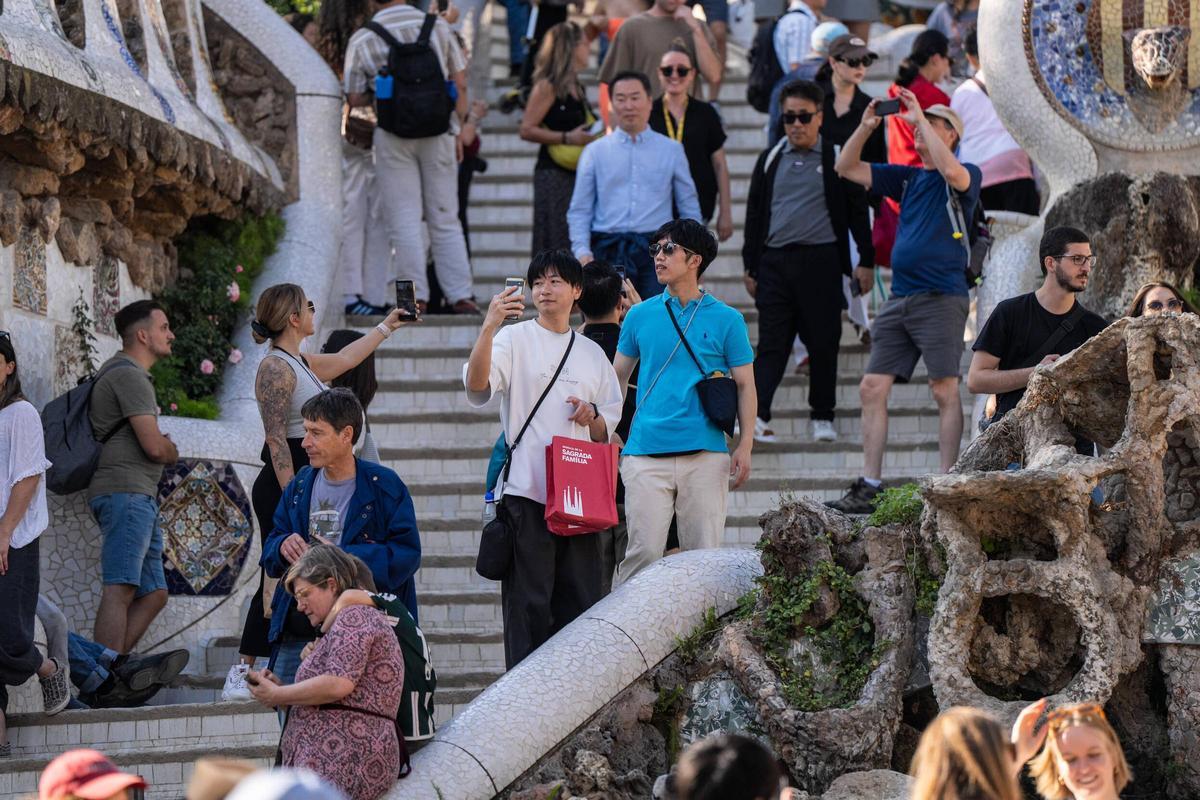Turistas en el Parque Güell, el pasado mes de septiembre.