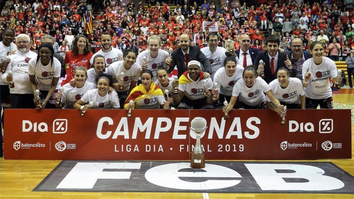 El UNI Girona, tras conquistar la pasada Liga Dia femenina