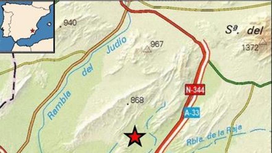 Mapa del terremoto.