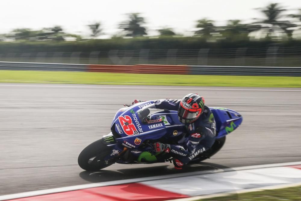 Maverick Viñales als tests de Sepang