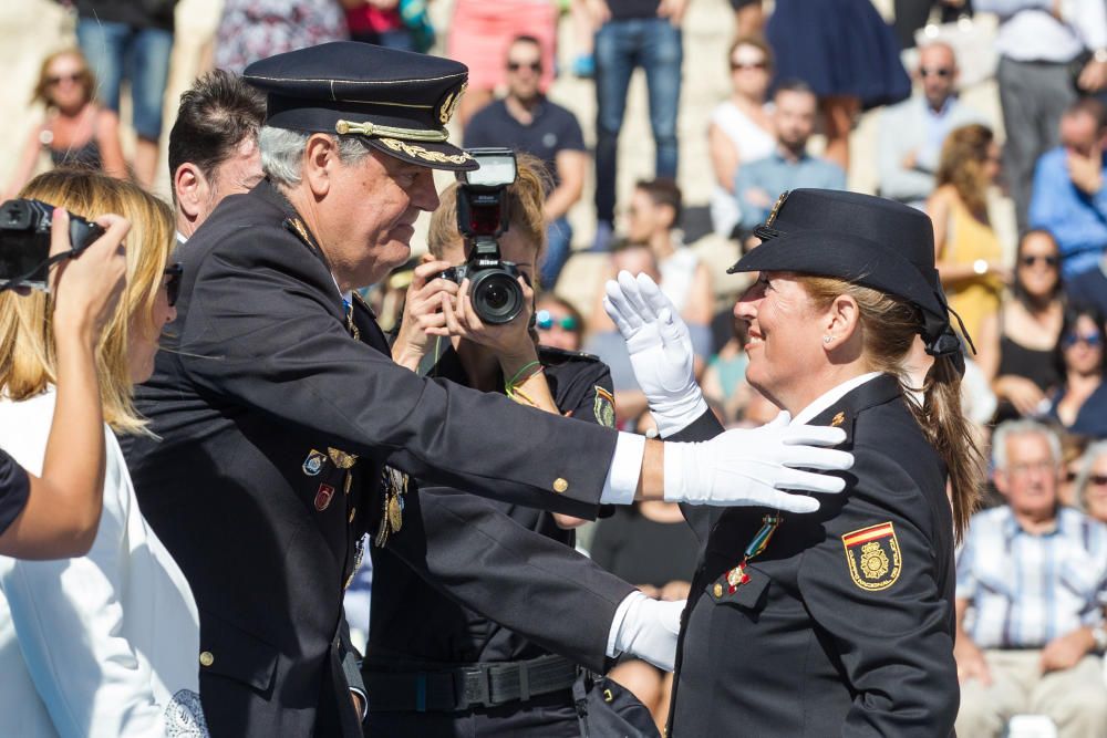 Un momento del acto de la Policía.