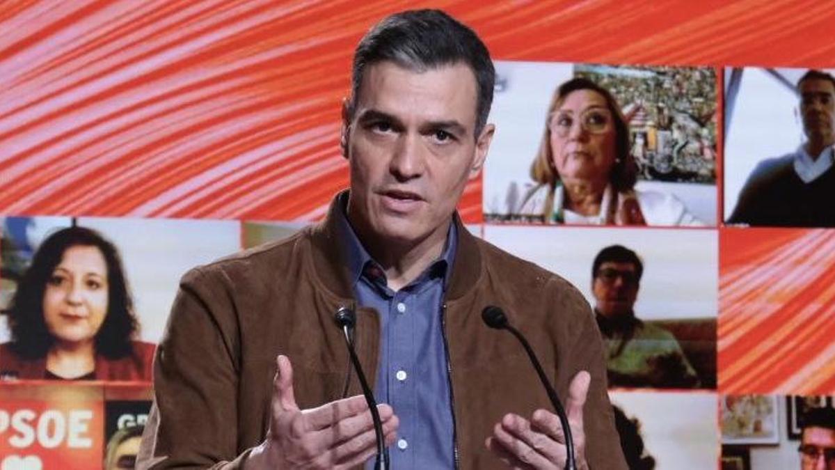 Pedro Sánchez, en un acto del PSOE.