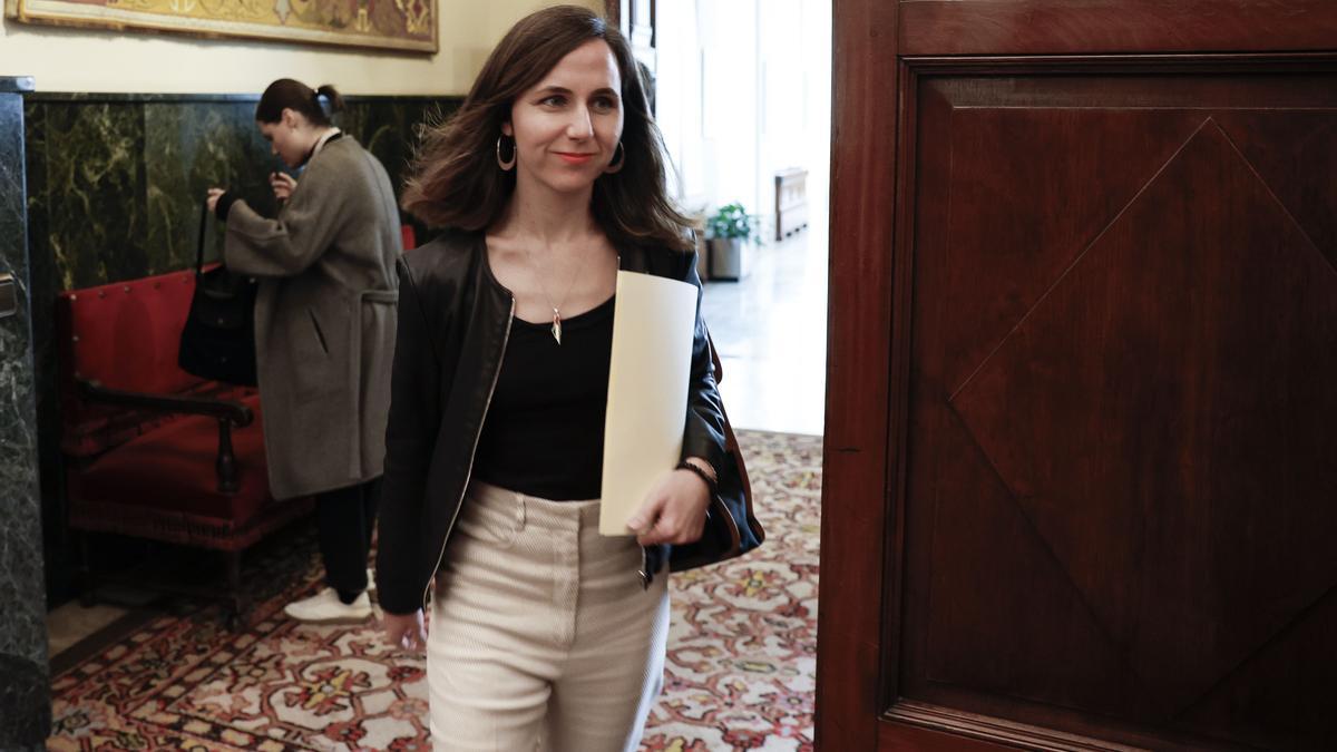 La diputada de Podemos Ione Belarra este martes en el Congreso.