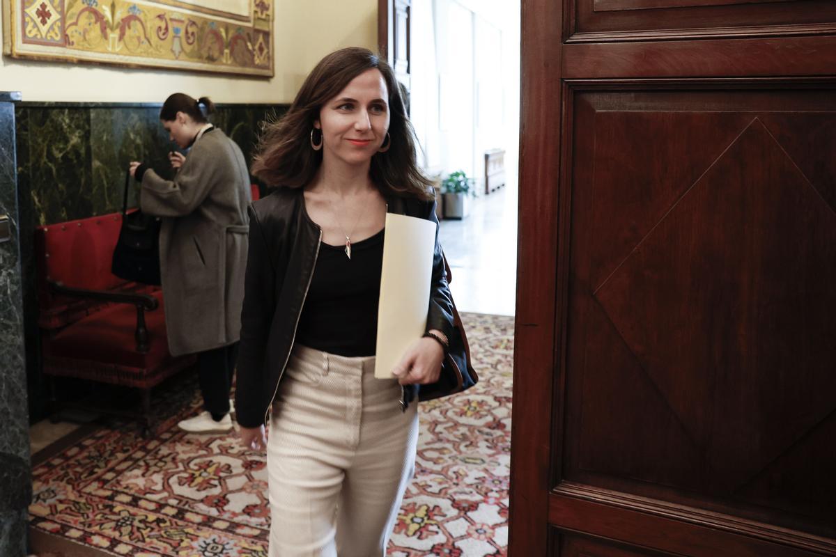 La diputada de Podemos Ione Belarra este martes en el Congreso.