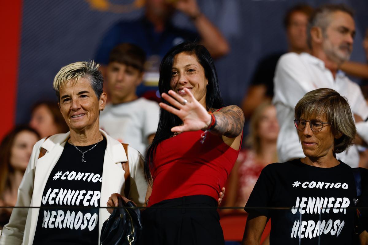 Jennifer Hermoso, durante la final de la Women’s Cup, su reaparición pública tras la final del Mundial.