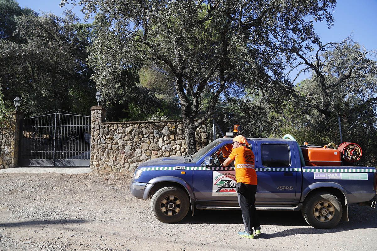 Simulacro de incendio en Trassierra